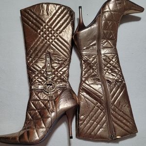 🔥high heel gold boots🔥